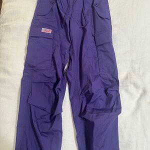 Purple Cargo Pants